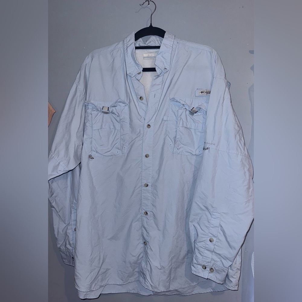 Columbia Men's Sky Blue Shirt Jacket